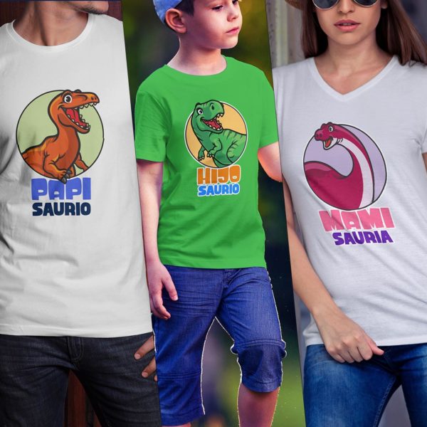 Playera - Familia Dino Saurio